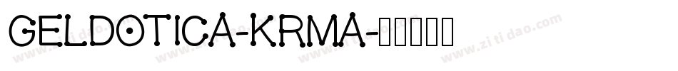 Geldotica-KRMA字体转换