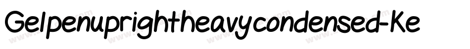 Gelpenuprightheavycondensed-Ke7Z字体转换