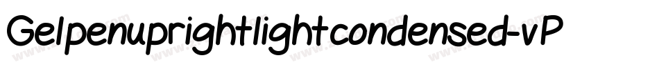 Gelpenuprightlightcondensed-vPmy字体转换