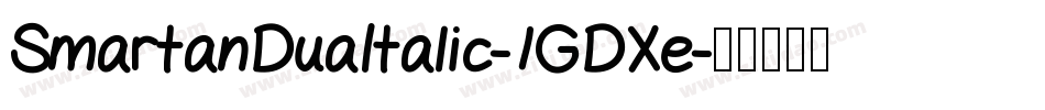 SmartanDuaItalic-1GDXe字体转换