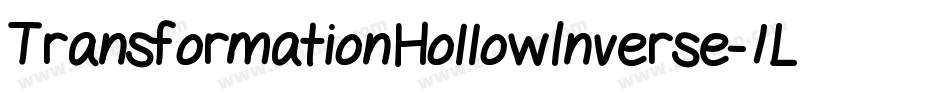 TransformationHollowInverse-1LXe字体转换