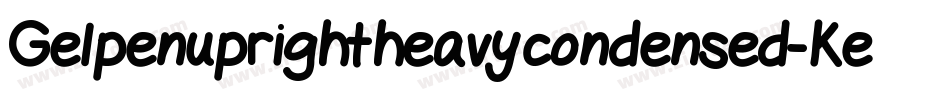 Gelpenuprightheavycondensed-Ke7Z字体转换