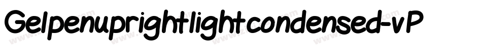 Gelpenuprightlightcondensed-vPmy字体转换