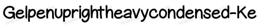 Gelpenuprightheavycondensed-Ke7Z字体转换