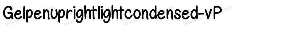 Gelpenuprightlightcondensed-vPmy字体转换