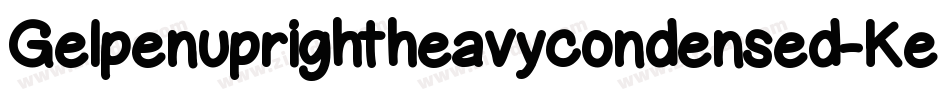 Gelpenuprightheavycondensed-Ke7Z字体转换
