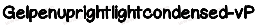 Gelpenuprightlightcondensed-vPmy字体转换