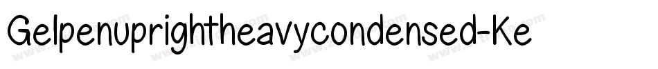 Gelpenuprightheavycondensed-Ke7Z字体转换