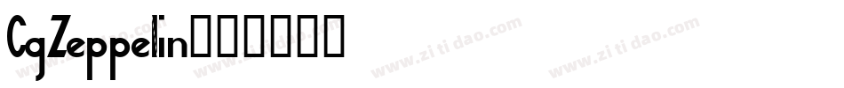 CgZeppelin字体转换