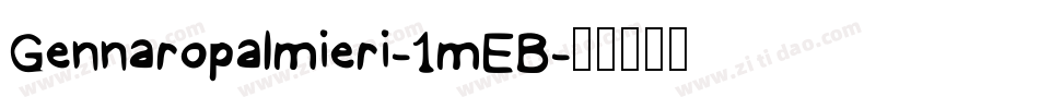 Gennaropalmieri-1mEB字体转换