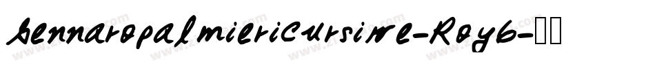 Gennaropalmiericursive-Roy6字体转换