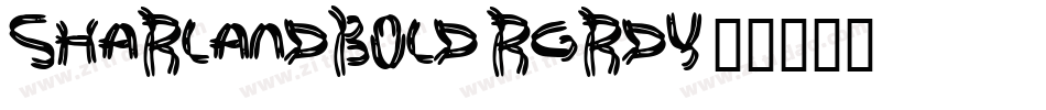 SharlandBold-rgrDy字体转换