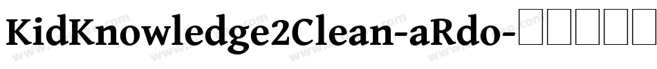 KidKnowledge2Clean-aRdo字体转换