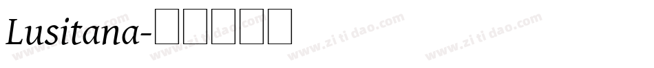 Lusitana字体转换
