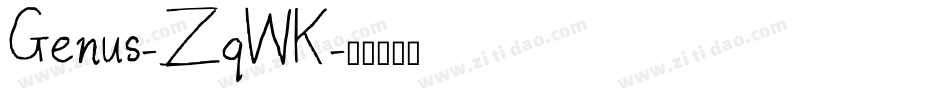 Genus-ZqWK字体转换