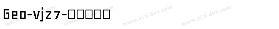 Geo-vjz7字体转换