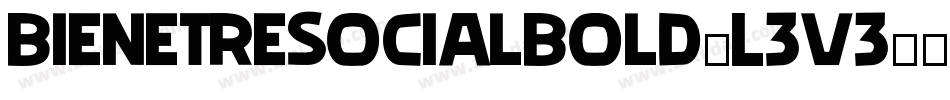 BienetresocialBold-L3v3字体转换