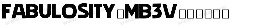 Fabulosity-MB3v字体转换