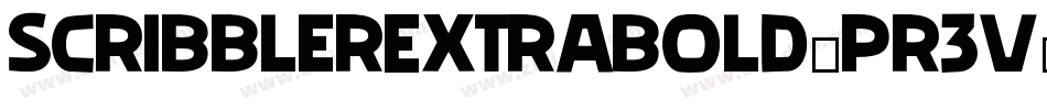 ScribblerExtrabold-pr3v字体转换