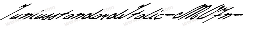 JuniusstandardItalic-MO7n字体转换
