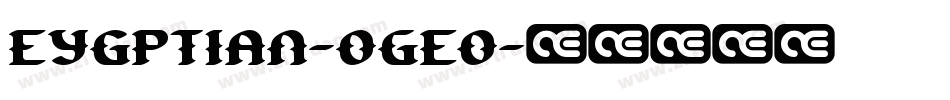Eygptian-OGEo字体转换
