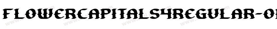 FlowerCapitals4Regular-OVEEo字体转换