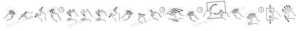 GestureHand-8gqM字体转换
