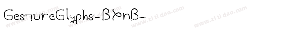 GestureGlyphs-BXnB字体转换