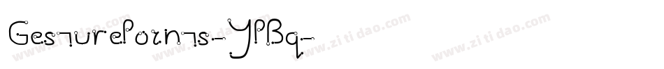 GesturePoints-YPBq字体转换