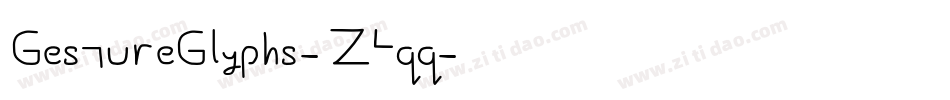 GestureGlyphs-Z4qq字体转换