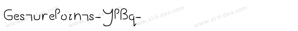 GesturePoints-YPBq字体转换