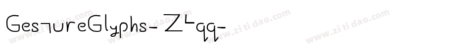 GestureGlyphs-Z4qq字体转换