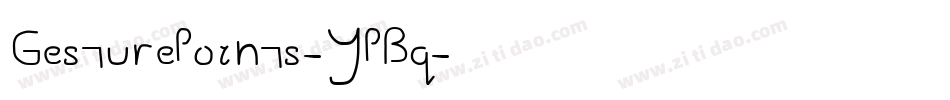 GesturePoints-YPBq字体转换
