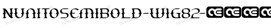NunitoSemibold-w1G82字体转换