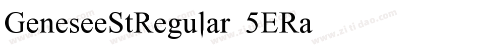 GeneseeStRegular-5ERa字体转换