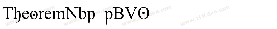 TheoremNbp-pBVO字体转换