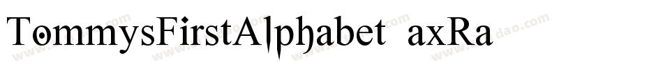 TommysFirstAlphabet-axRa字体转换