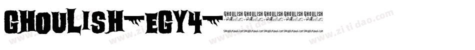 Ghoulish-EGy4字体转换