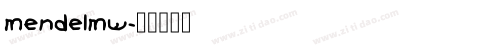 mendelmw字体转换