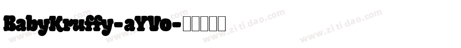 BabyKruffy-aYVo字体转换