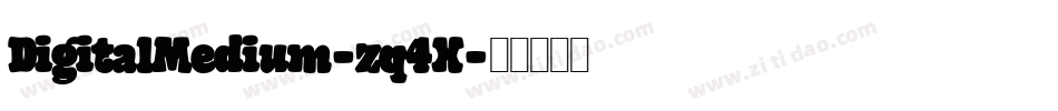 DigitalMedium-zq4X字体转换