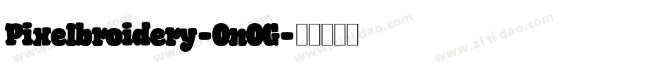 Pixelbroidery-0n0G字体转换