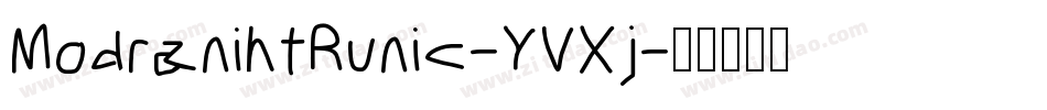 ModranihtRunic-YVXj字体转换