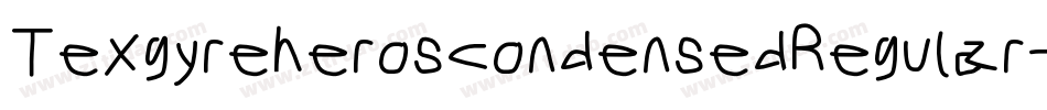 TexgyreheroscondensedRegular-87xJ字体转换