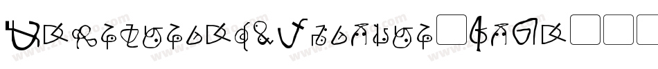 CybernetykaOutline-GlVy字体转换