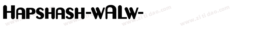 Hapshash-wALw字体转换