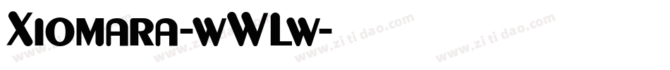 Xiomara-wWLw字体转换