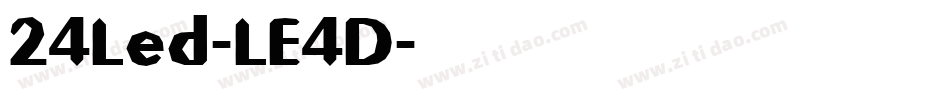 24Led-LE4D字体转换