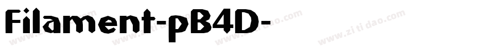 Filament-pB4D字体转换