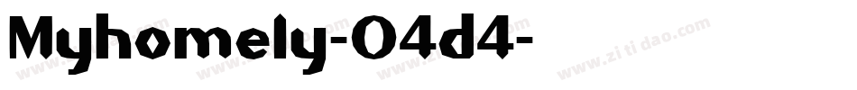 Myhomely-O4d4字体转换